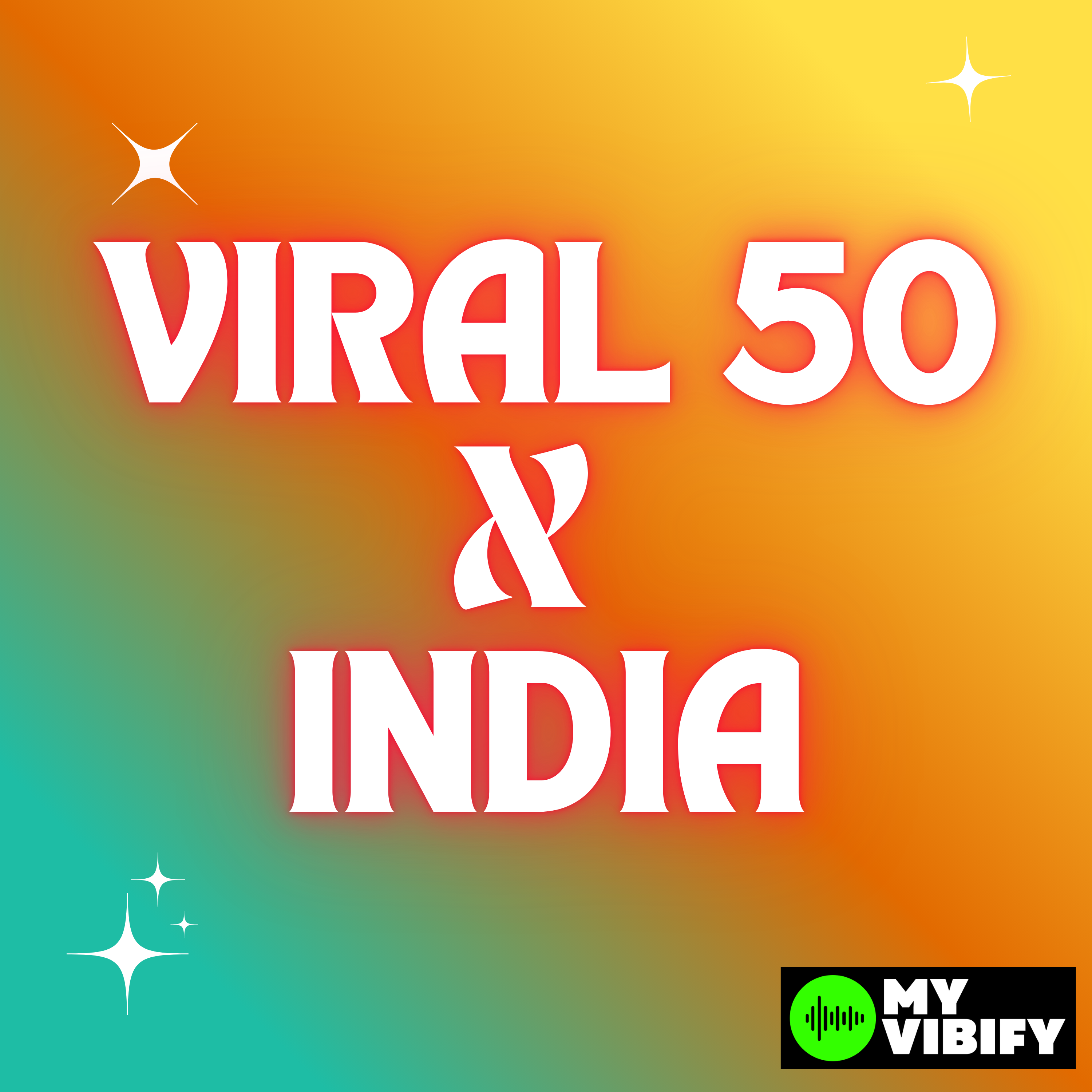 Viral 50 X India playlist cover