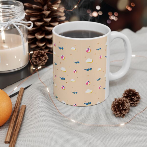 beach theme Ceramic Mug, (11oz, 15oz) - Image 6