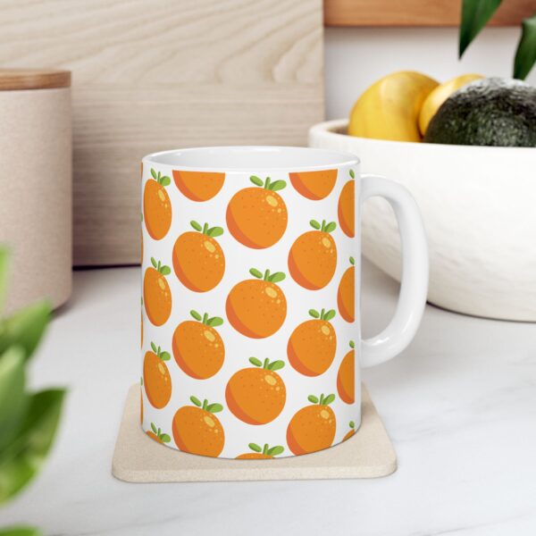 Mandarine Ceramic Mug, (11oz, 15oz) - Image 8