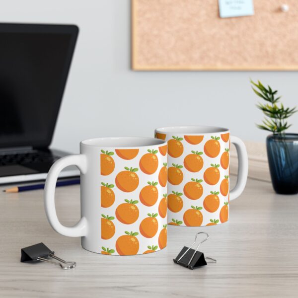 Mandarine Ceramic Mug, (11oz, 15oz) - Image 6