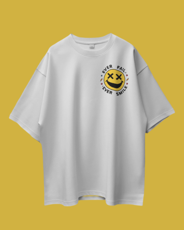 Positive smiley oversized t-shirt - Image 2