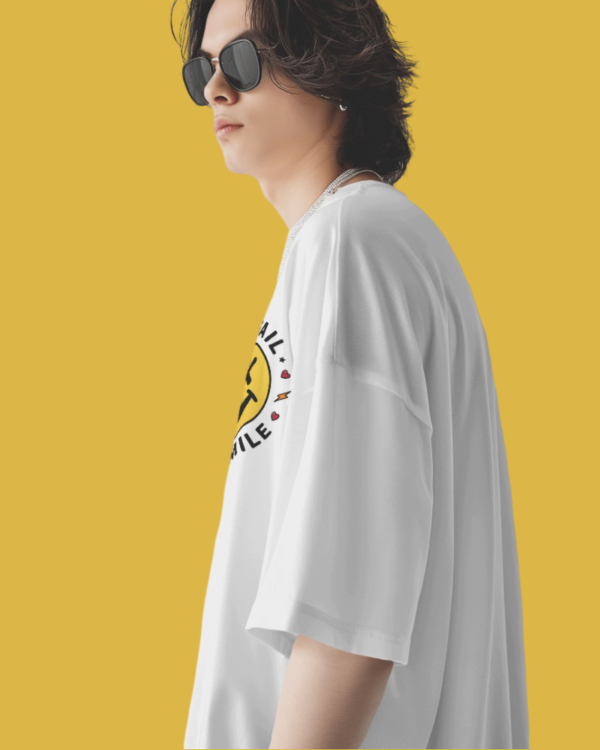 Positive smiley oversized t-shirt - Image 3